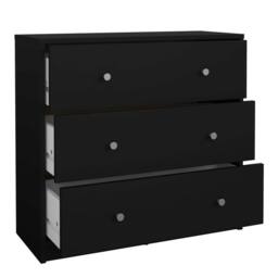 Wyld Haus Tainan Black 3 Drawer Chest - thumbnail 6