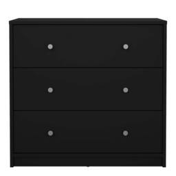 Wyld Haus Tainan Black 3 Drawer Chest - thumbnail 4