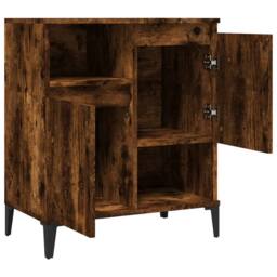 Berkfield Home Sideboard Smoked Oak 60x35x70 cm Engineered Wood in Brown - Size: 60 x 35 x 70 cm - thumbnail 6