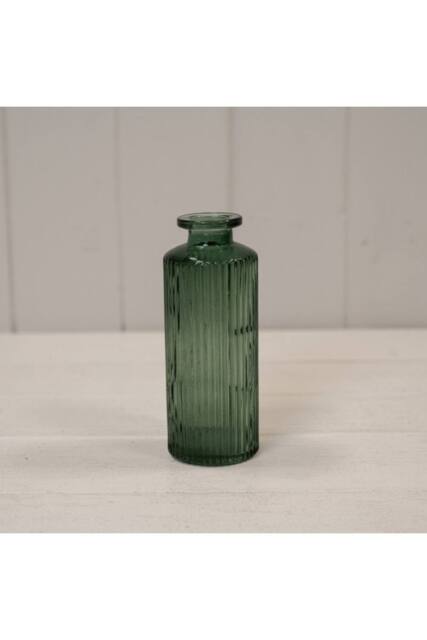 KDMD Green Handcrafted Petite Glass Bottle in Emerald - image 1