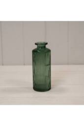 KDMD Green Handcrafted Petite Glass Bottle in Emerald - thumbnail 1