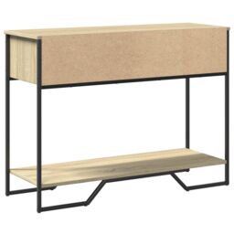 Berkfield Home Console Table Sonoma Oak 100x35x74.5 cm Engineered Wood in Brown - thumbnail 6