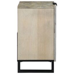 Berkfield Home Sink cabinet with Shelf with Storage with Door Brown, Black 62 x 33 x 58 cm in Brown - thumbnail 4