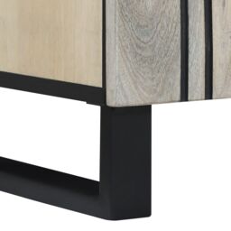 Berkfield Home Sink cabinet with Shelf with Storage with Door Brown, Black 62 x 33 x 58 cm in Brown - thumbnail 9