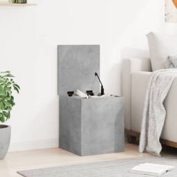 Berkfield Home Storage Box Concrete Grey 40x42x46 cm Engineered Wood - Size: 40 x 42 x 46 cm - thumbnail 1
