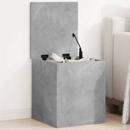 Berkfield Home Storage Box Concrete Grey 40x42x46 cm Engineered Wood - Size: 40 x 42 x 46 cm - thumbnail 2