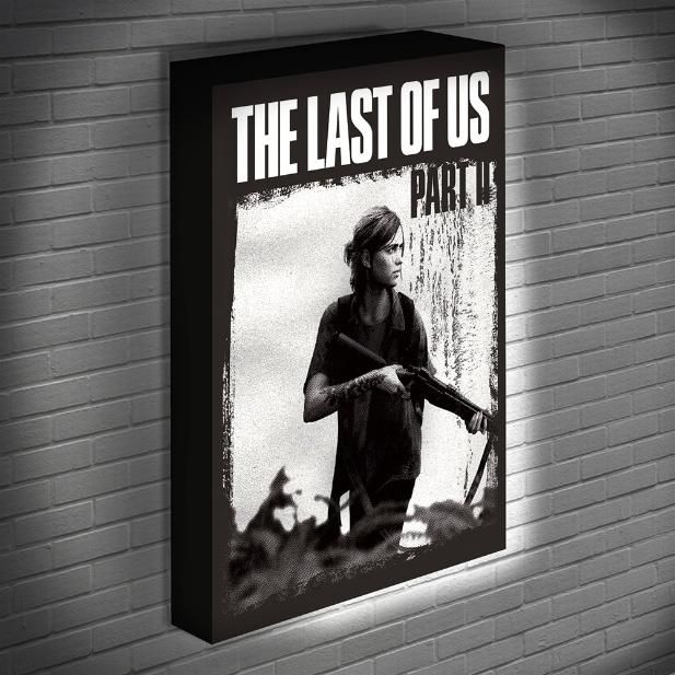 The Last Of Us Light Up Canvas in Black - Size: 13 inches - image 1