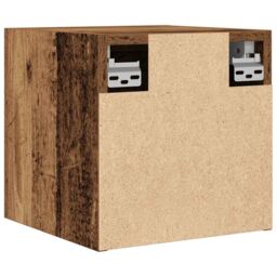 Berkfield Home Wall Mounted TV Cabinet Old Wood 30.5x30x30 cm in Brown - thumbnail 6