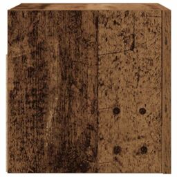 Berkfield Home Wall Mounted TV Cabinet Old Wood 30.5x30x30 cm in Brown - thumbnail 5