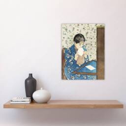 "Artery8 Letter Woman Sealing Envelope Cassatt Vintage Wall Art Print Poster - Size: W12"" x H16""" - thumbnail 4