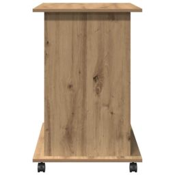 Berkfield Home Computer Desk Artisan Oak 80x50x75 cm Engineered Wood in Brown - Size: 80 x 50 x 75 cm - thumbnail 5