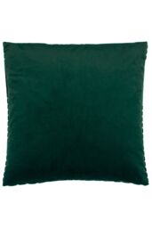 Paoletti Evoke Cut Velvet Cushion in Emerald - Size: 45 cm x 45 cm - thumbnail 2