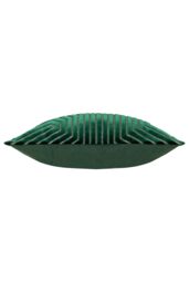 Paoletti Evoke Cut Velvet Cushion in Emerald - Size: 45 cm x 45 cm - thumbnail 3
