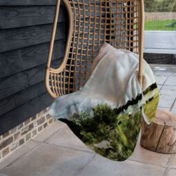 Benjamin Tate Design Vintage Cow Blanket in Natural - Size: 120 cm x 150 cm - thumbnail 4