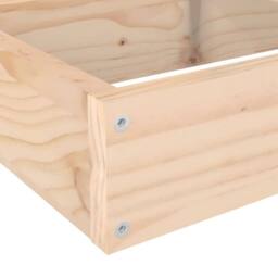 Berkfield Home Beautiful Garden Planter 4-Tier 106x104.5x36 cm Solid Wood Pine in Natural - thumbnail 7