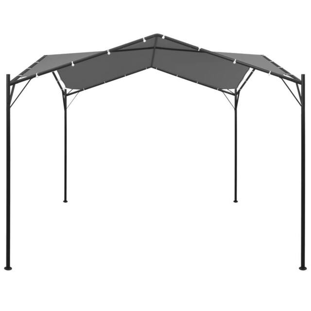 Berkfield Home Gazebo 4x4 m Anthracite in Black - image 1