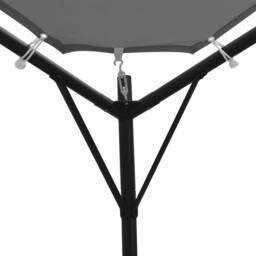 Berkfield Home Gazebo 4x4 m Anthracite in Black - thumbnail 5