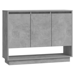 Berkfield Home Sideboard Concrete Grey 97x31x75 cm Engineered Wood - Size: 97 x 31 x 75 cm - thumbnail 2