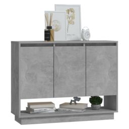 Berkfield Home Sideboard Concrete Grey 97x31x75 cm Engineered Wood - Size: 97 x 31 x 75 cm - thumbnail 4
