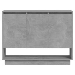 Berkfield Home Sideboard Concrete Grey 97x31x75 cm Engineered Wood - Size: 97 x 31 x 75 cm - thumbnail 5