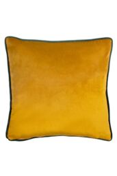 Furn Hide & Seek Santa Printed Piped Velvet Reverse Cushion in Green - Size: 43 cm x 43 cm - thumbnail 2