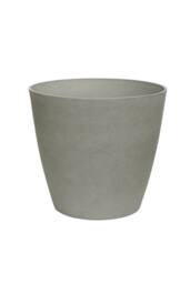 KDMD Cement Grey Aged Effect Plastic Planter 28cm