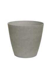 KDMD Cement Grey Aged Effect Plastic Planter 28cm - thumbnail 2