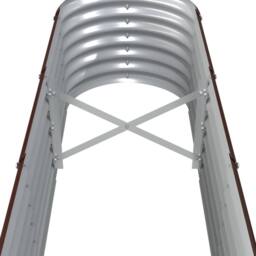 Berkfield Home Garden Raised Bed Powder-coated Steel 260x40x36 cm Brown - Size: 260 x 40 x 36 cm - thumbnail 5