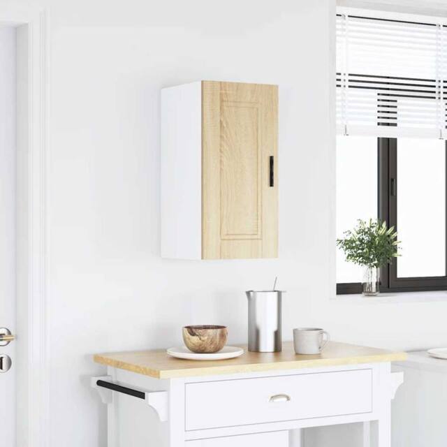 Berkfield Home Kitchen Wall Cabinet¬†Porto Sonoma Oak Engineered Wood in Light Oak - image 1