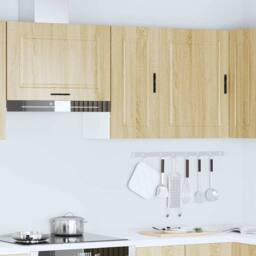 Berkfield Home Kitchen Wall Cabinet¬†Porto Sonoma Oak Engineered Wood in Light Oak - thumbnail 3