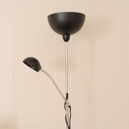 ValueLights Orion Black Father Son Upright & Side Adjustable Floor Lamp - thumbnail 4