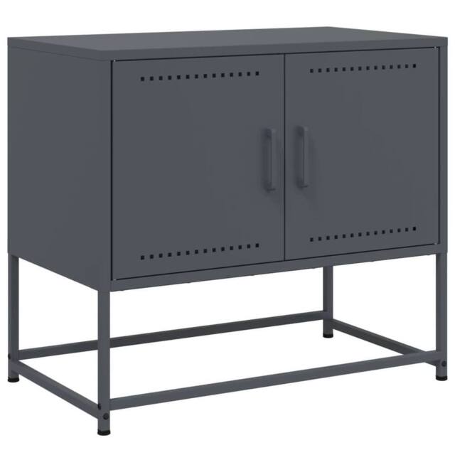 Berkfield Home TV Cabinet Anthracite 68.5x39x60.5 cm Steel - image 1