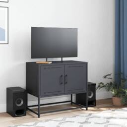 Berkfield Home TV Cabinet Anthracite 68.5x39x60.5 cm Steel - thumbnail 3