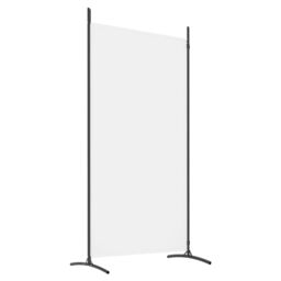 Berkfield Home 2-Panel Room Divider White 175x180 cm Fabric - thumbnail 6