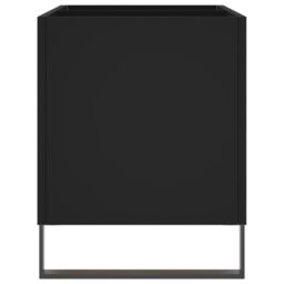 Berkfield Home Record Cabinet Black 74.5x38x48 cm Engineered Wood - thumbnail 5