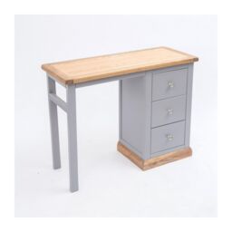 Cabinet Bits Biccari 3 Drawer Desk - Dressing Table Chrome Knob in Grey - thumbnail 3