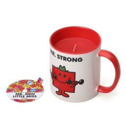 Mr. Men And Little Miss Mr Stong Cherry Scented Reusable Mug Candle in Red - Size: Medium - thumbnail 5