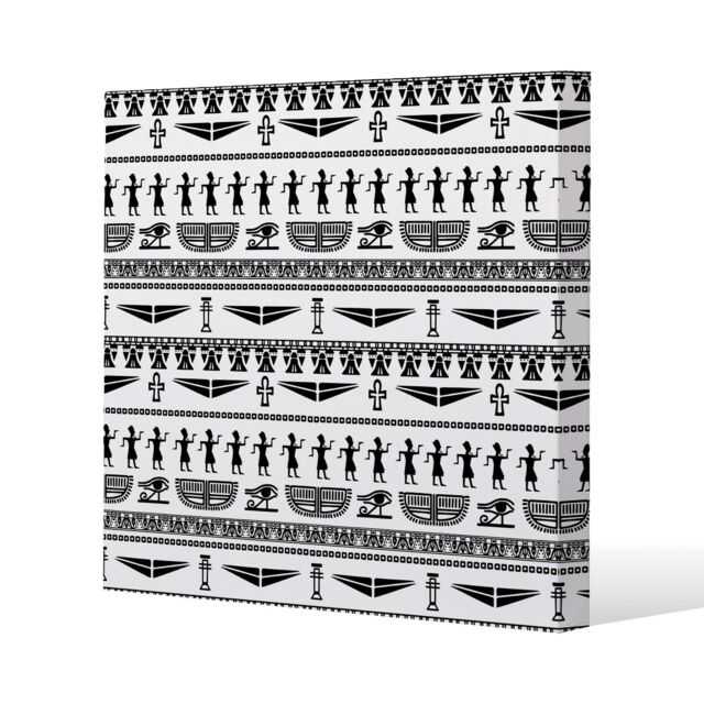 Benjamin Tate Design Tribal Egyptian art (Canvas Print) / 127 x 127 x 4cm in Natural - Size: 127 x 127 x 4 cm - image 1