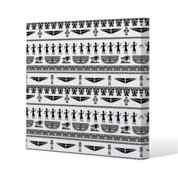 Benjamin Tate Design Tribal Egyptian art (Canvas Print) / 127 x 127 x 4cm in Natural - Size: 127 x 127 x 4 cm - thumbnail 1