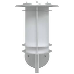 Berkfield Home Outdoor Wall Light Silver Stainless Steel - thumbnail 4