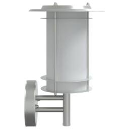 Berkfield Home Outdoor Wall Light Silver Stainless Steel - thumbnail 5