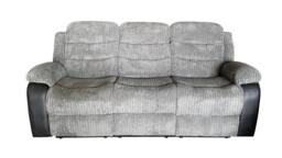 LUXURY LIFE Lusso Jumbo Cord Recliner Sofa Set in Grey - thumbnail 2