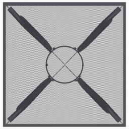 Berkfield Home Garden Table Anthracite 50x50x72 cm Steel Mesh in Charcoal - Size: 50 x 50 x 72 cm - thumbnail 4