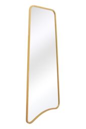 MirrorOutlet Gold Metal Trapezoid Shape Framed Wall Mirror (180CM X 85CM) - Size: 1 Pack - thumbnail 6