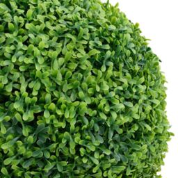 Berkfield Home Artificial Boxwood Plant with Pot Ball Shaped Green 71 cm - thumbnail 2