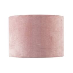 Happy Homewares Rose Pink Velvet Drum Lamp Shade with Inner Watercolour Floral Pattern - Size: 10 inches - thumbnail 4