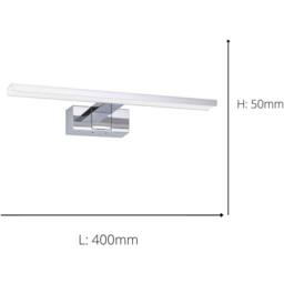 Loops 2 PACK Sleek Chrome Mirror Wall Light - Stylish Bathroom LED Fixture in Metallics - thumbnail 4