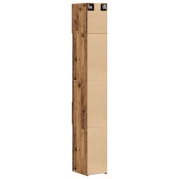 Berkfield Home Slim Storage Cabinet Old Wood 30x42.5x225 cm Engineered Wood in Brown - thumbnail 9