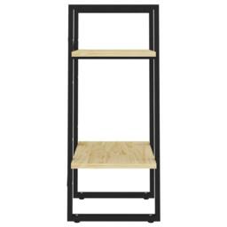Berkfield Home Decorative 2-Tier Book Cabinet 40x30x70 cm Solid Pine Wood in Natural - Size: 40 x 30 x 70 cm - thumbnail 6