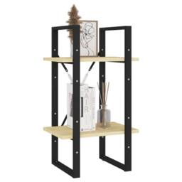Berkfield Home Decorative 2-Tier Book Cabinet 40x30x70 cm Solid Pine Wood in Natural - Size: 40 x 30 x 70 cm - thumbnail 4